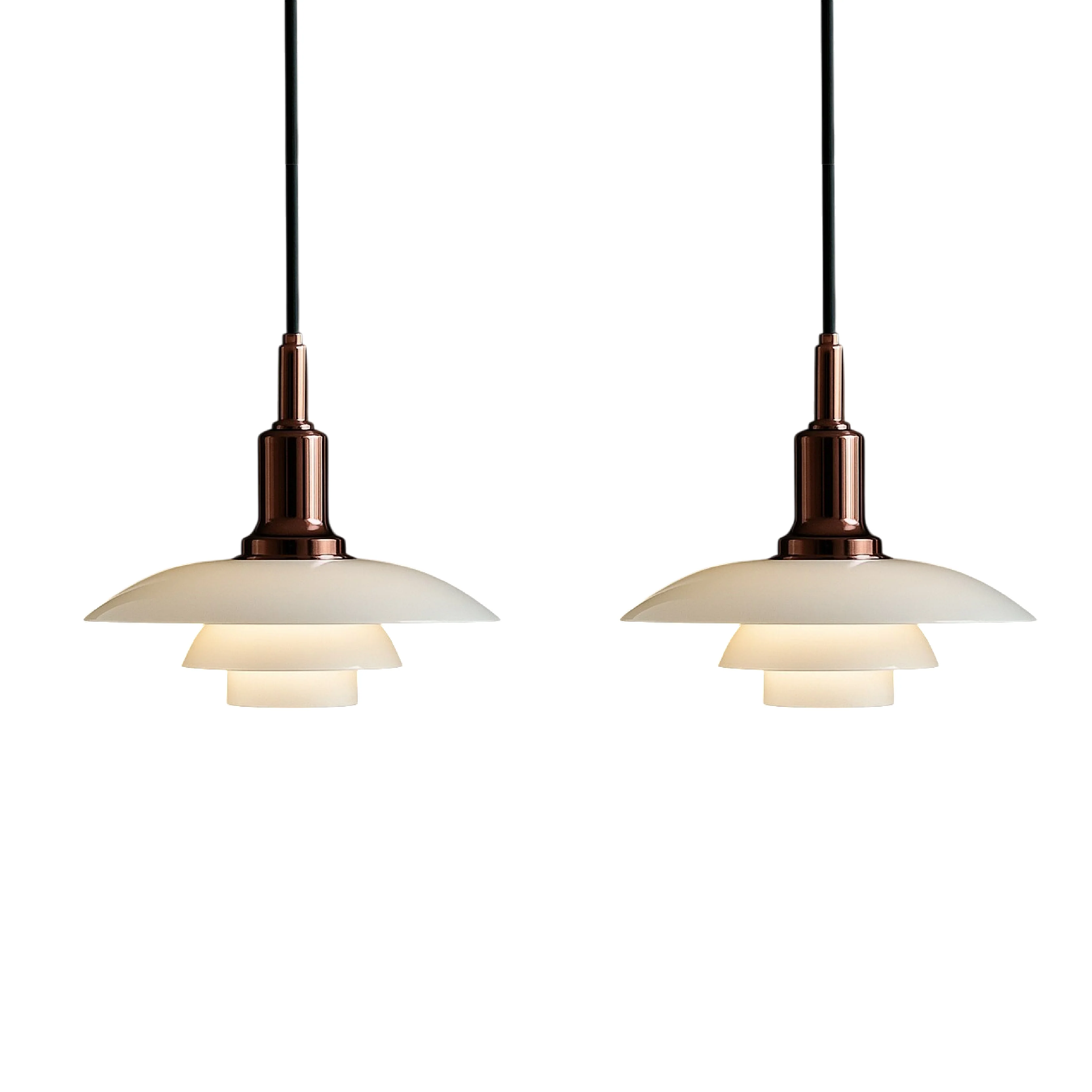 2/3 Head Danish Designer Pendant Light - Image 10
