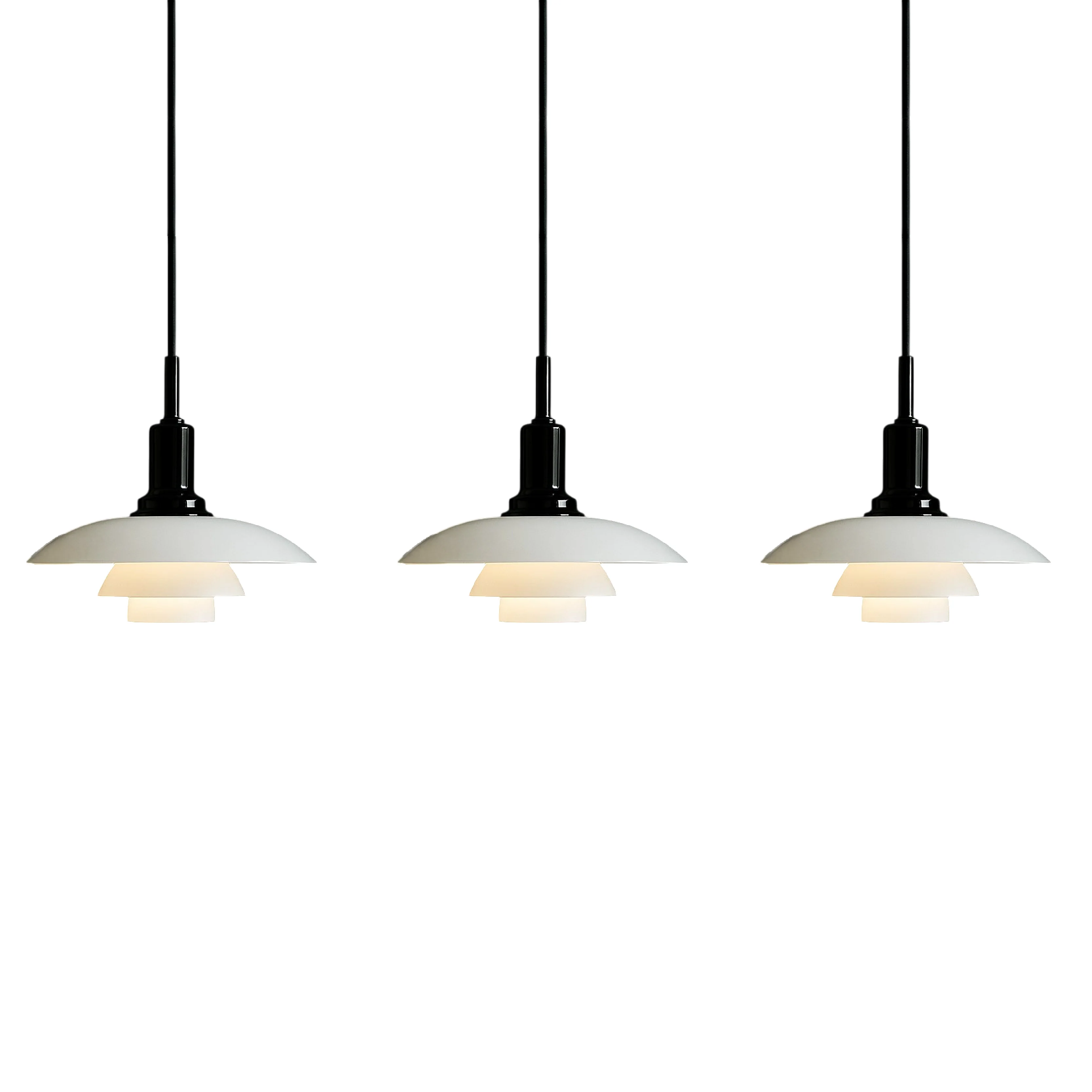 2/3 Head Danish Designer Pendant Light - Image 12