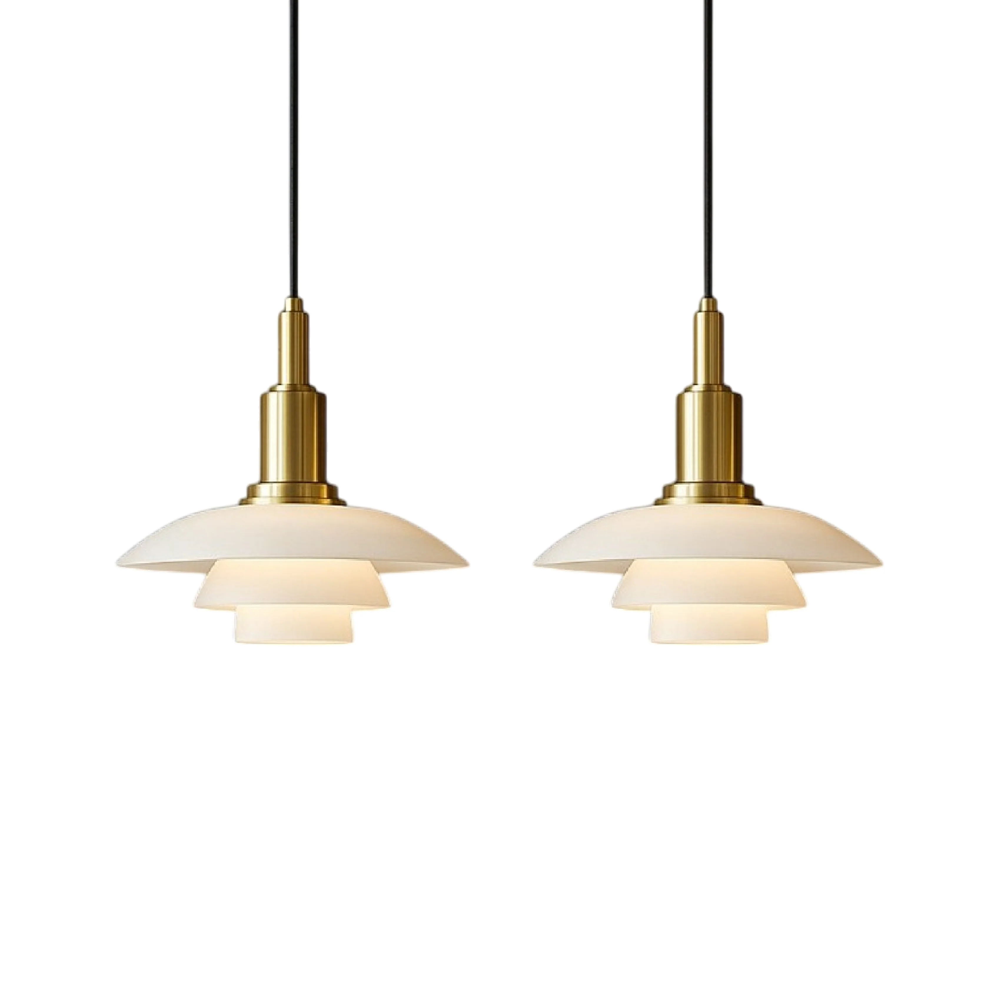 2/3 Head Danish Designer Pendant Light - Image 13