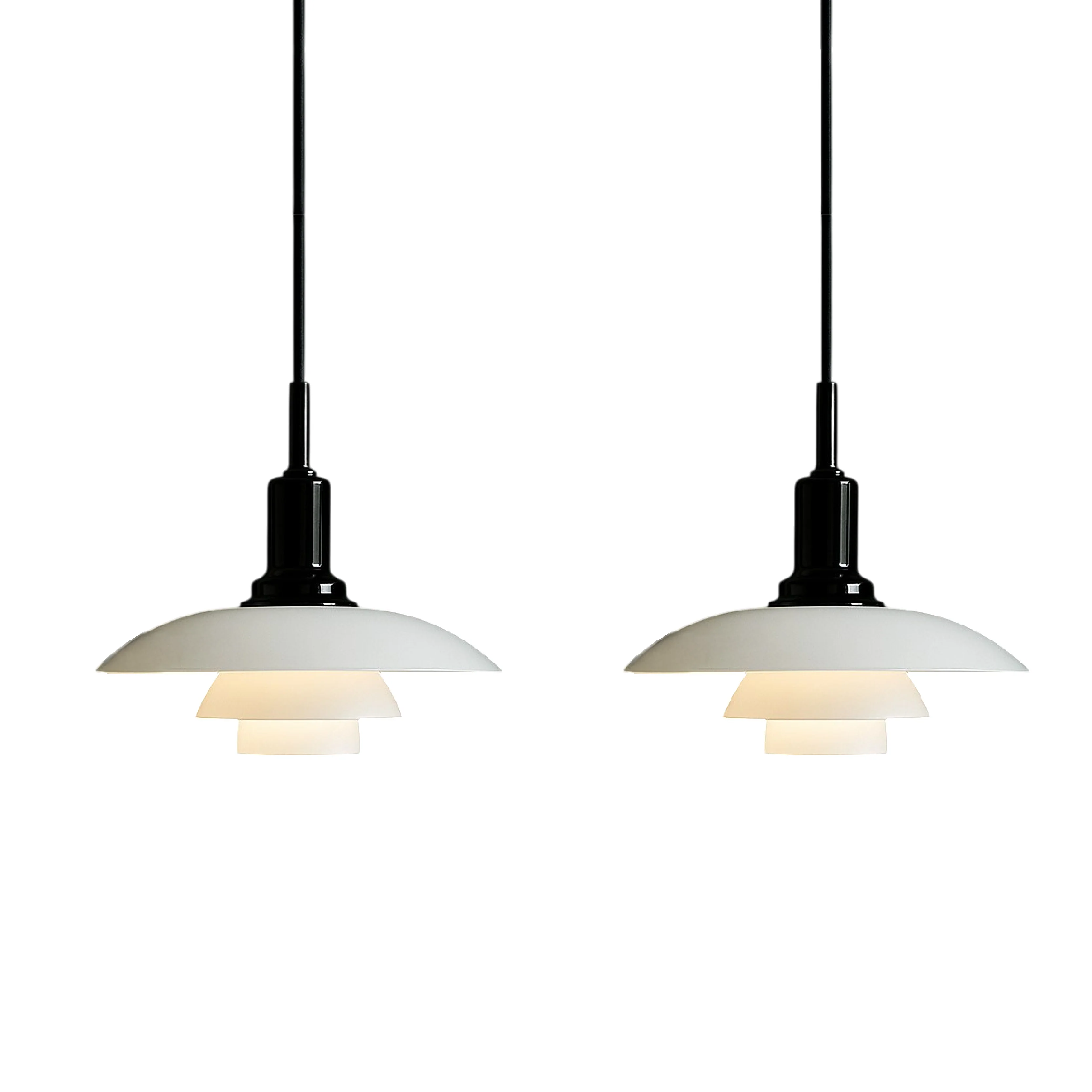 2/3 Head Danish Designer Pendant Light - Image 14