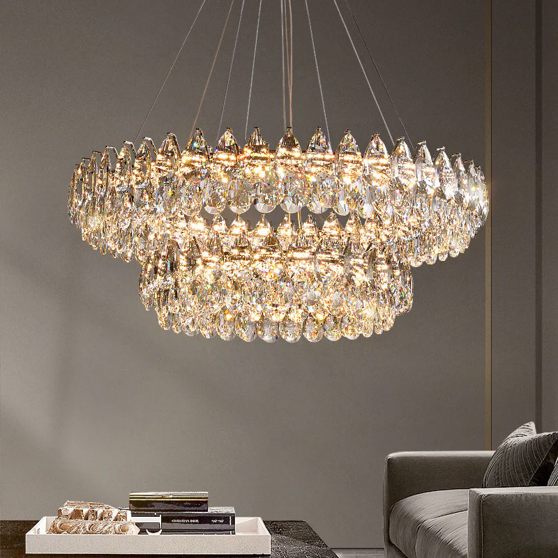 Crystal Ring Chandelier - Image 3