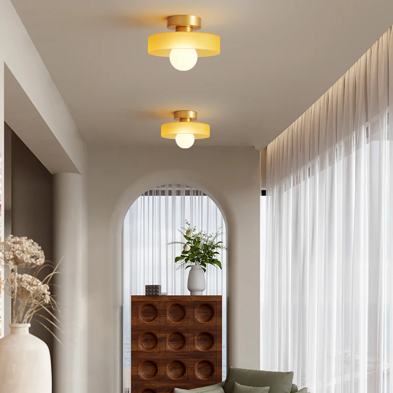 French Bauhaus Ceiling Light - Image 4
