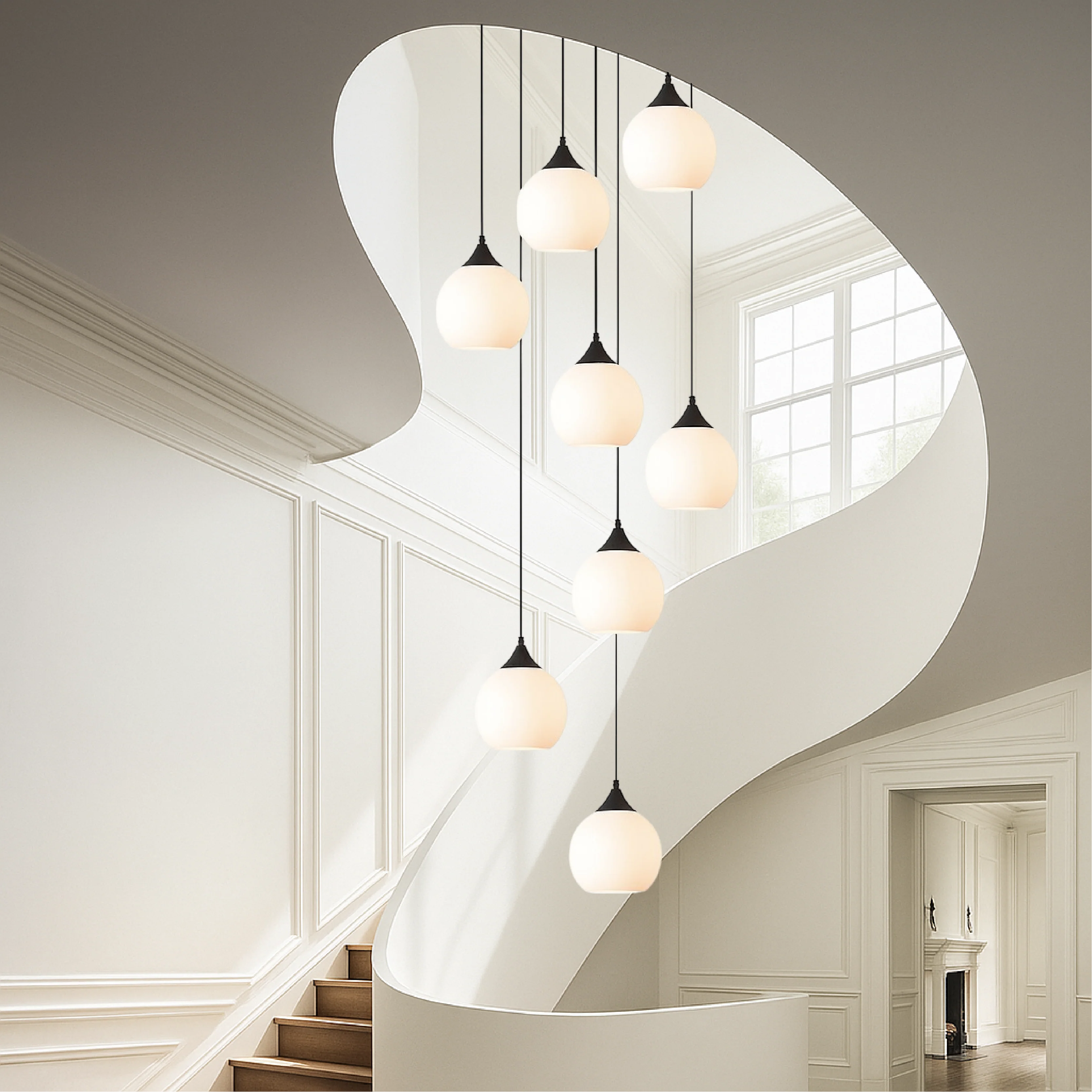 Gade's Villa Staircase Chandelier - Image 10