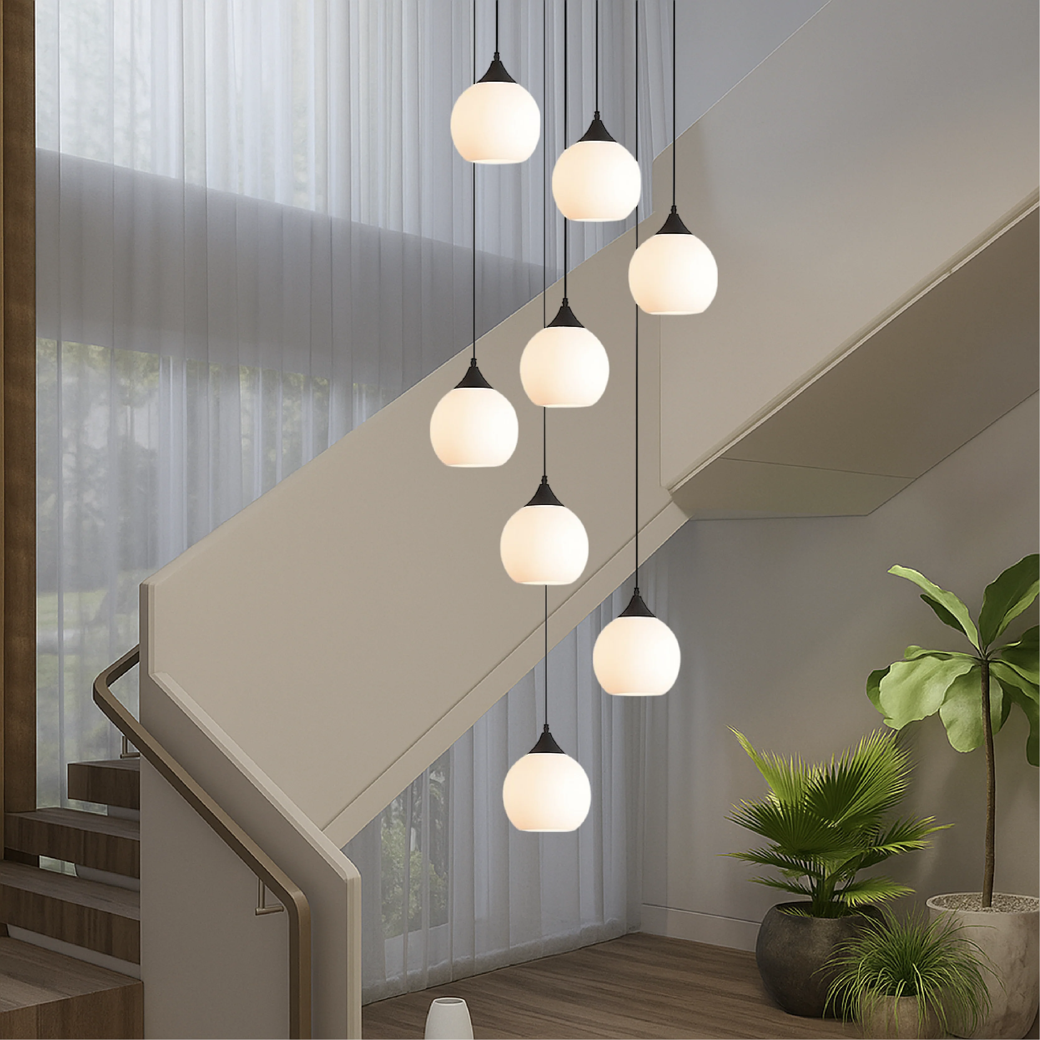 Gade's Villa Staircase Chandelier - Image 5