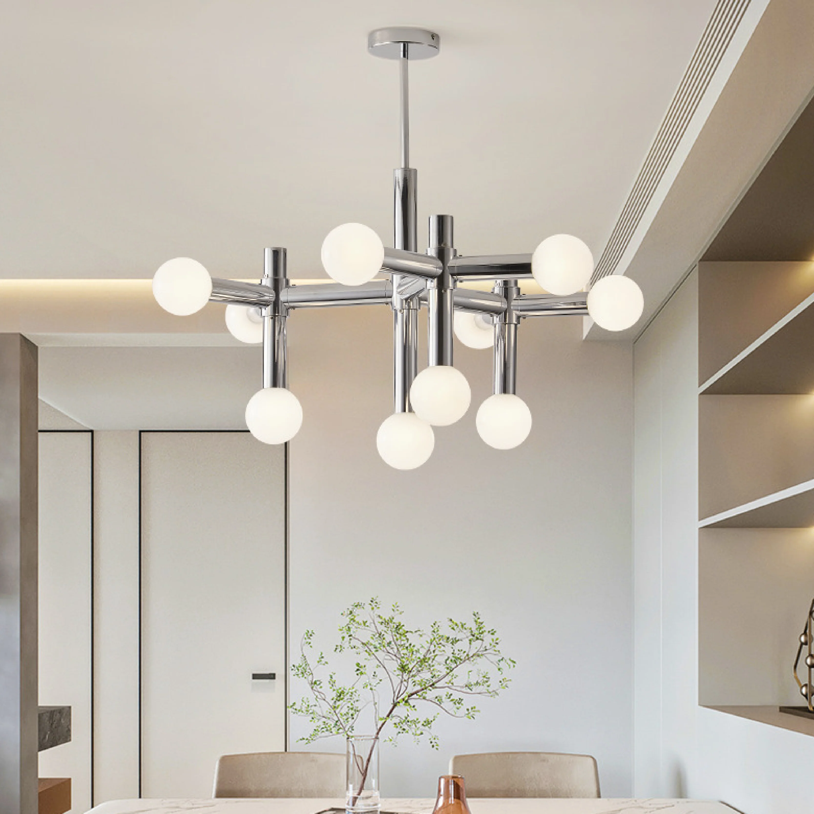 Metal Bauhaus Chandelier - Image 4