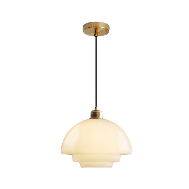 Milky White Glass Pendant Light - Image 4