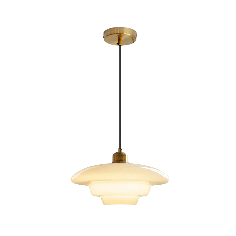 Milky White Glass Pendant Light - Image 5