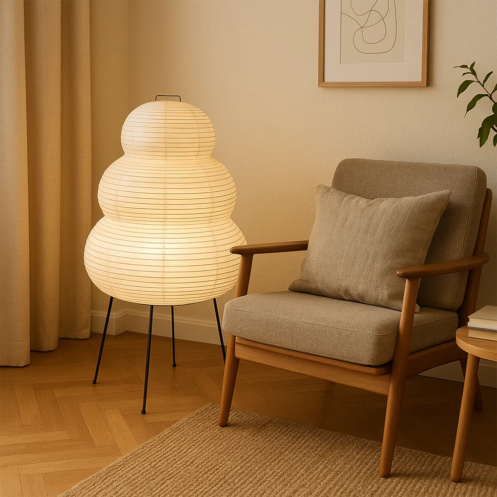Rice Paper Floor Lamp - Image 4