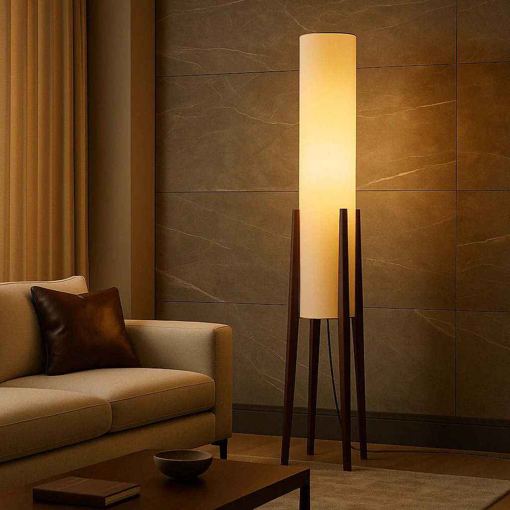 Solid Walnut Floor Lamp - Image 5