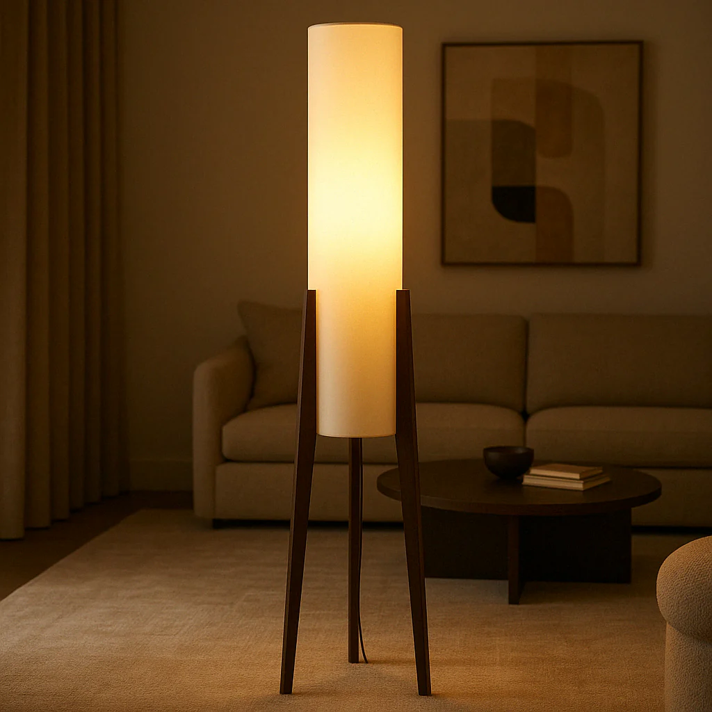 Solid Walnut Floor Lamp - Image 6